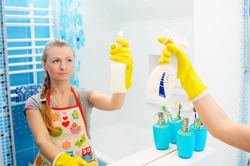 Professional upholstery cleaning in a Ruxley home living room