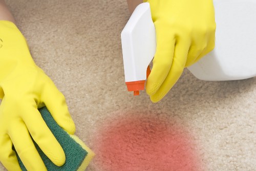Professional sofa cleaning in Ruxley restoring a fabric sofa