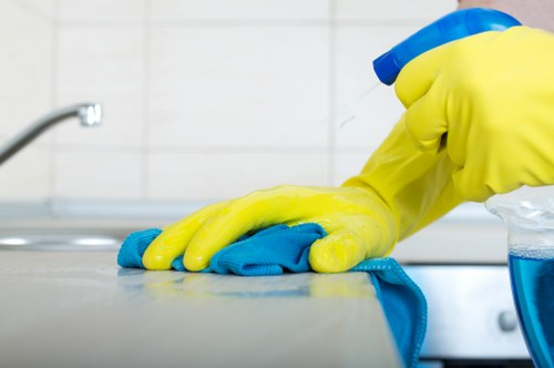 Inspection of carpet cleaning results during review